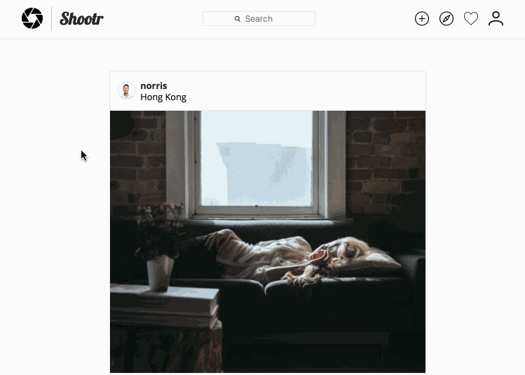 Shootr - Full Stack Photo Sharing Application